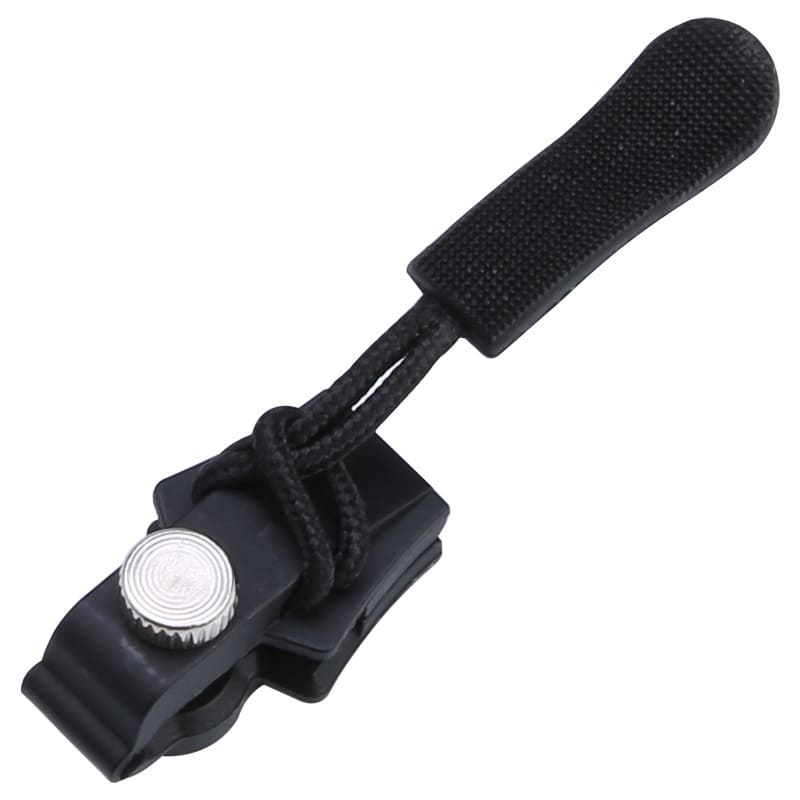 Universal no-sew zipper pull replacement kit with three sizes.