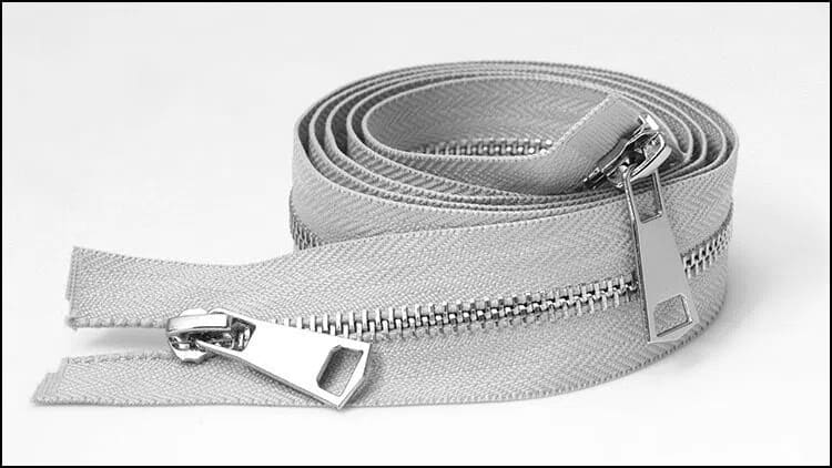 brass zipper on fashion vest