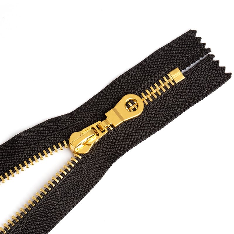 brass zipper chain for half zipper sweatshirt