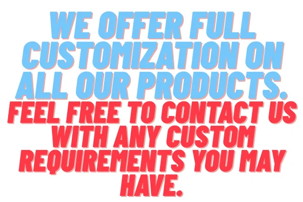 Full product customization services including molding and engraving